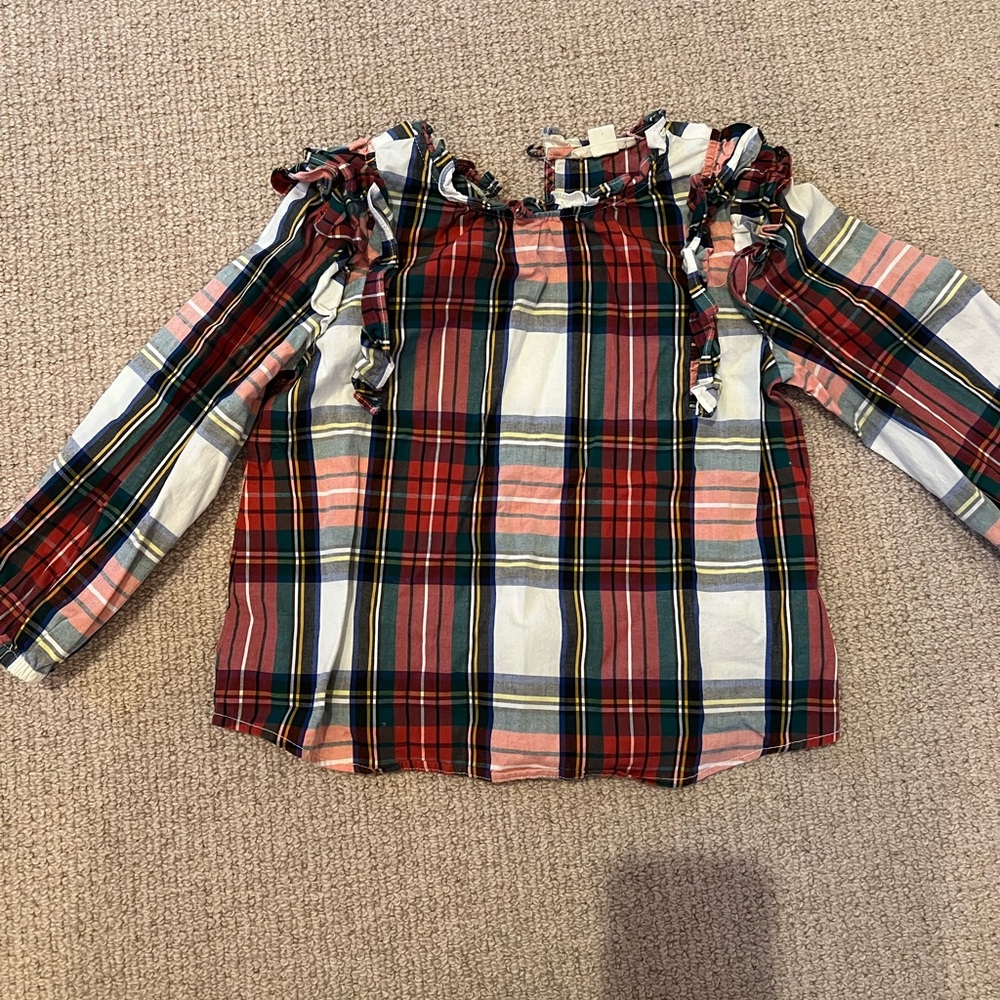 Girls J Crew Christmas shirt